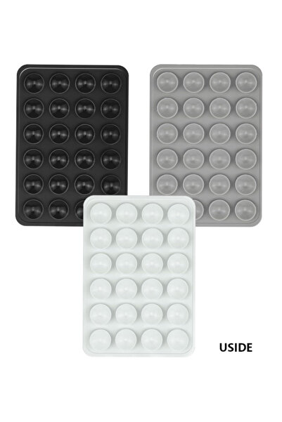 USIDE Vantuzlu Silikon Telefon Tutucu Çok Amaçlı 3M Bantlı Yapışkanlı Kaymaz ...