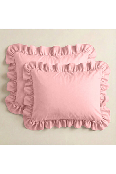 Sabia 100% Cotton 62 Thread Count (155 Tc) 50X60 cm Ruffled Pillowcase Set