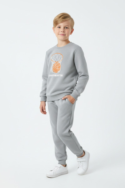 YA KO KİDS Set de trening pentru băieți, cu guler rotund țesături, grosime cu...