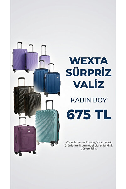 Wexta Valiz - KABİN BOY - Karışık Renk ve Karışık Model