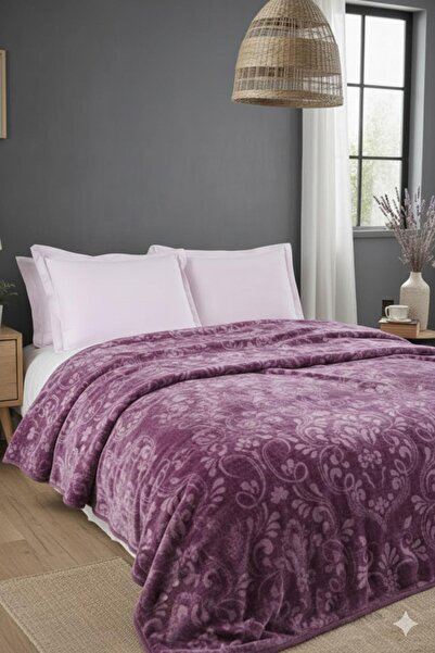 Özdilek Double Antico Blanket - Purple