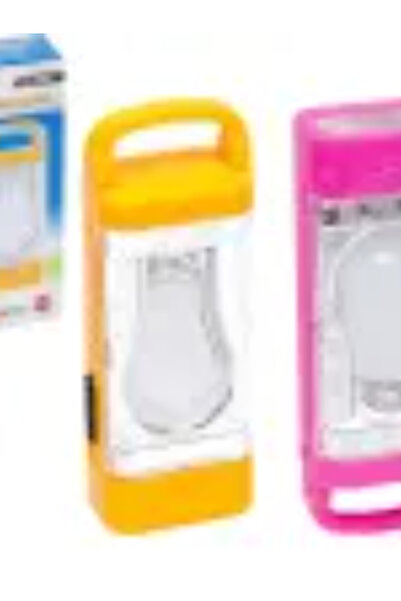 metalocasnice Flashlight with 1 powerful LED and internal LED bulb, operates on 3 AAA batteries (not included)