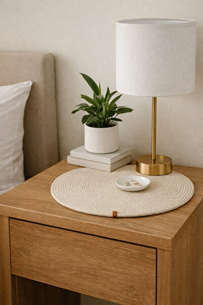 Naspar 30 cm Round Coaster / Multi-Purpose Decorative Coaster Protector