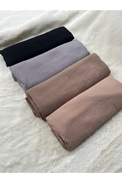 shalby Tesettür Kadın Pamuk Cazz Şal 4 lü Set