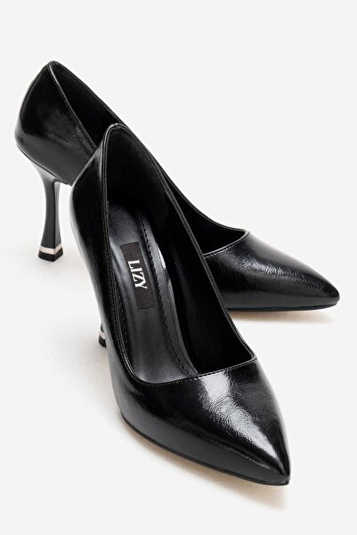 Lizy Shoes Kırışık Topuk Detaylı Kadın stiletto