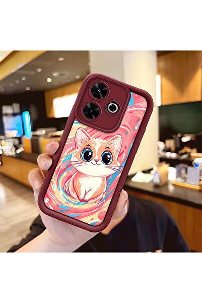 Hontinga حافظة هاتف ملونة من السيليكون متوافقة مع هاتف Xiaomi Redmi 13 ومضادة...