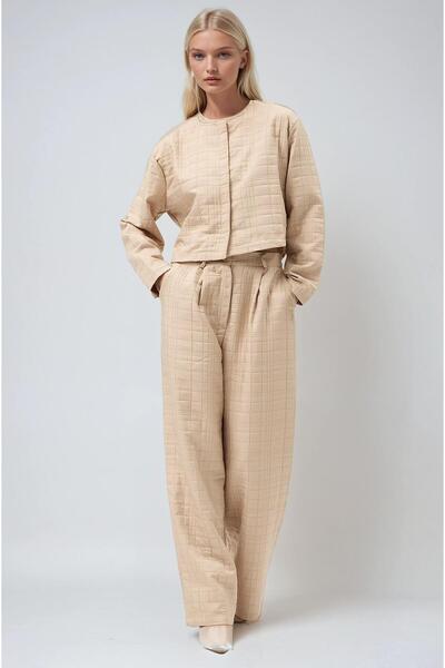 Lijuri Palazzo Pants piece textured set 10286