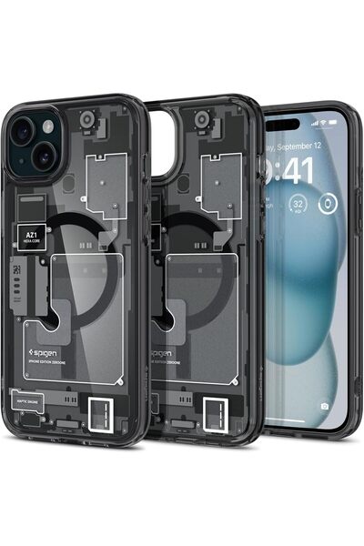 Spigen Ultra Hybrid MagFit Cover for iPhone 15 Case Cover with MagSafe - Zero...