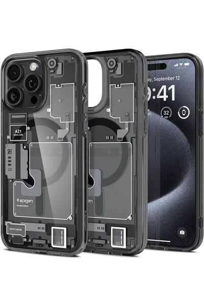 Spigen Ultra Hybrid MagFit Cover for iPhone 15 Pro Case Cover with MagSafe - ...