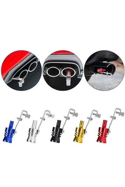 SHOPPİNGTR Her Araca Uyumlu Turbo Islık Sesi Çıkaran Egzoz Ucu Aparatı 51254051