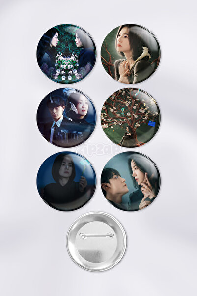 ZipZap مجموعة شارات زينة للحقائب من المسلسل الكوري The Glory (6 قطع)