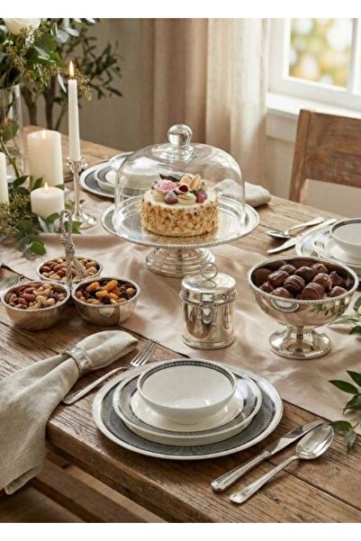 CHARME-BONITA 24 Parça Bone China Yemek Takımı