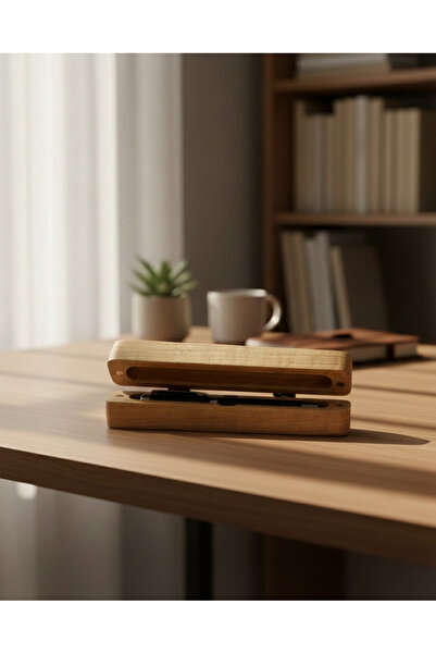 Woodyfy Tekli Özel Tasarım Doğal Ahşap Hediye Kalem Kutusu Tek Slotlu - Lazer...