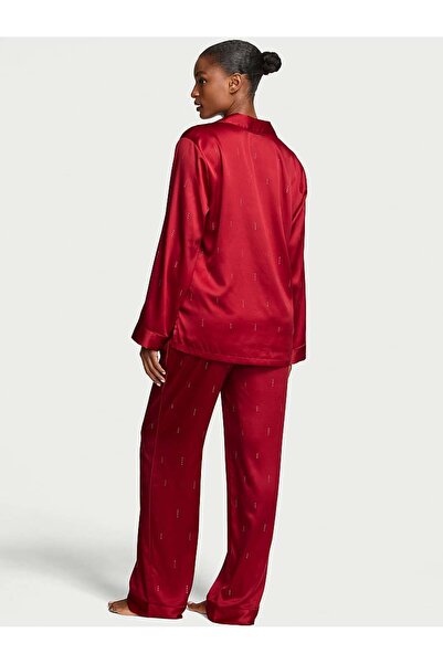 Victoria's Secret Glazed Saten Uzun Pijama Takımı
