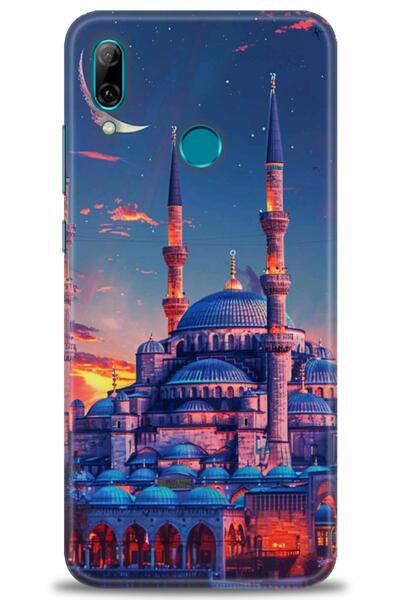 Rulet Aksesuar غطاء متوافق مع هاتف هواوي بي سمارت 2019 HD مطبوع - غطاء سيليكو...