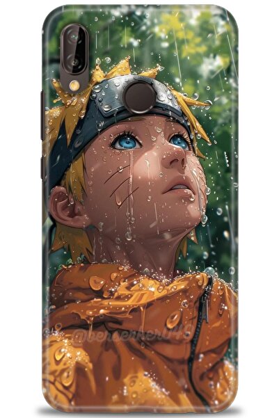 Rulet Aksesuar غطاء متوافق مع هاتف هواوي P20 لايت HD مطبوع + واقي شاشة سيرامي...