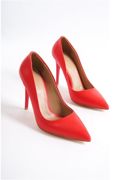 l lugshoes ayakkabı Pantofi clasici cu toc pentru femei Red Skin 7040