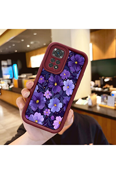 Hontinga حافظة هاتف ملونة من السيليكون متوافقة مع هاتف Xiaomi Redmi Note 11 و...