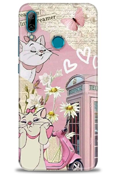 Rulet Aksesuar غطاء متوافق مع هاتف هواوي بي سمارت 2019 HD مطبوع - غطاء سيليكو...