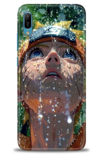 Rulet Aksesuar حافظة متوافقة مع هاتف هواوي Y6 2019 HD مطبوع + واقي شاشة سيرام...