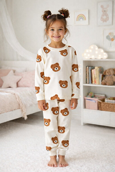 zahider Σετ πιτζάμες για κορίτσια 100% βαμβακερό ύφασμα κοτλέ