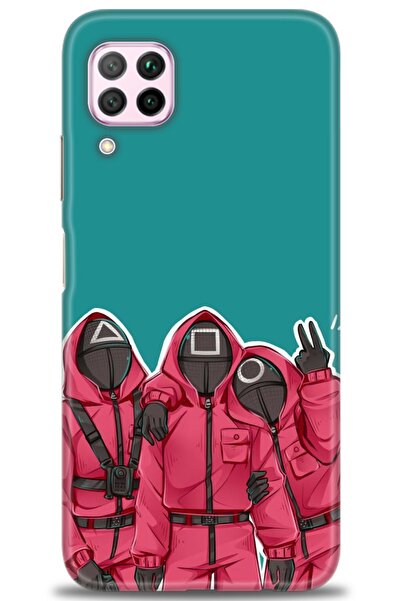 Rulet Aksesuar غطاء متوافق مع هاتف هواوي P40 لايت HD مطبوع - غطاء سيليكون مصم...