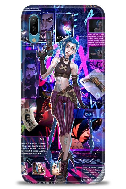 Rulet Aksesuar غطاء متوافق مع هاتف هواوي Y6 2019 HD مطبوع - غطاء سيليكون مصمم...