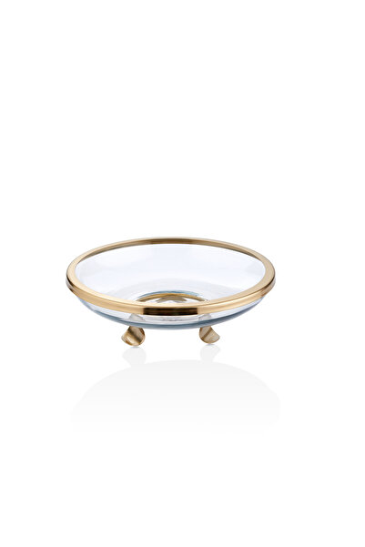 Cornella Line Decorative Glass Bowl Gold