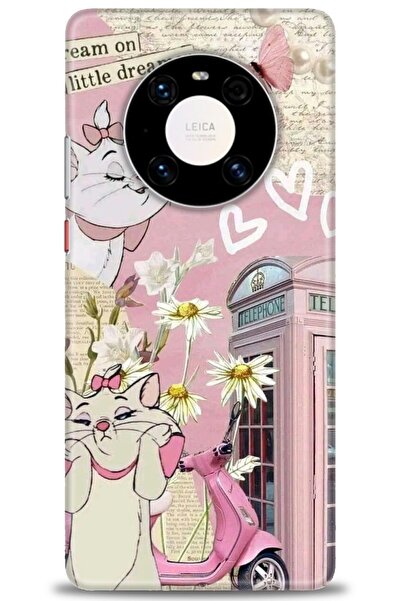 Rulet Aksesuar غطاء متوافق مع هاتف هواوي ميت 40 برو HD مطبوع - غطاء سيليكون م...