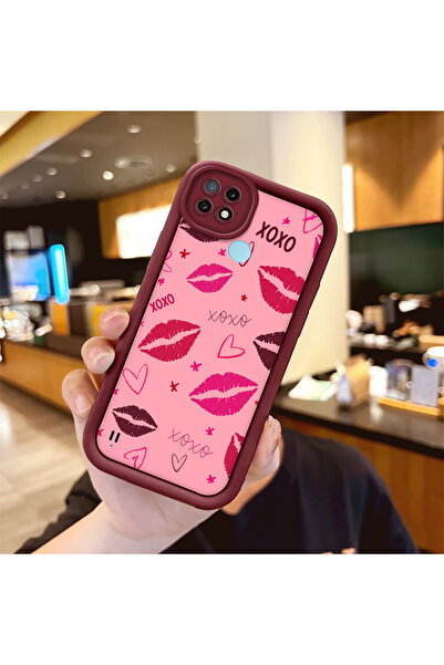 Hontinga حافظة هاتف من مادة السيليكون المتوافقة مع هاتف Realme C21 مضادة للسق...