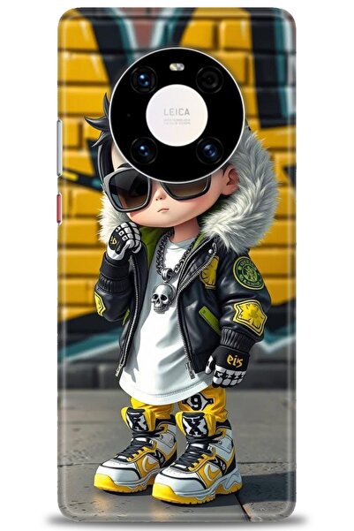 Rulet Aksesuar غطاء متوافق مع هاتف هواوي ميت 40 برو HD مطبوع - غطاء سيليكون م...