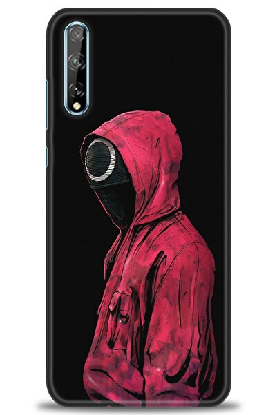 Rulet Aksesuar غطاء متوافق مع هاتف هواوي P Smart S HD مطبوع - غطاء سيليكون مص...