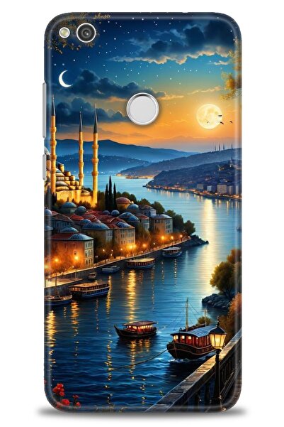 Rulet Aksesuar غطاء متوافق مع هاتف هواوي P9 لايت 2017 HD مطبوع - غطاء سيليكون...