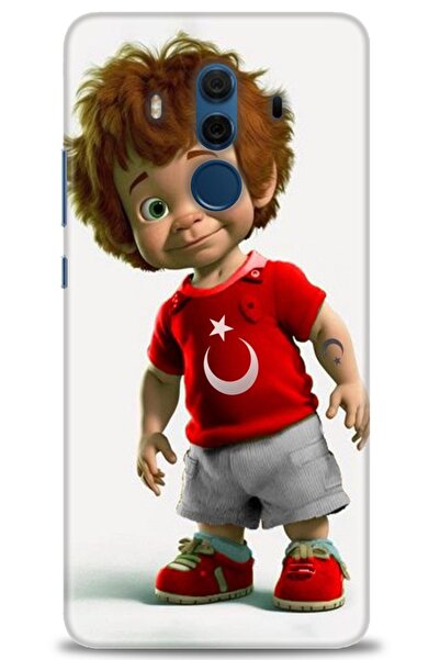 Rulet Aksesuar غطاء متوافق مع هاتف هواوي ميت 10 برو HD مطبوع - غطاء سيليكون م...