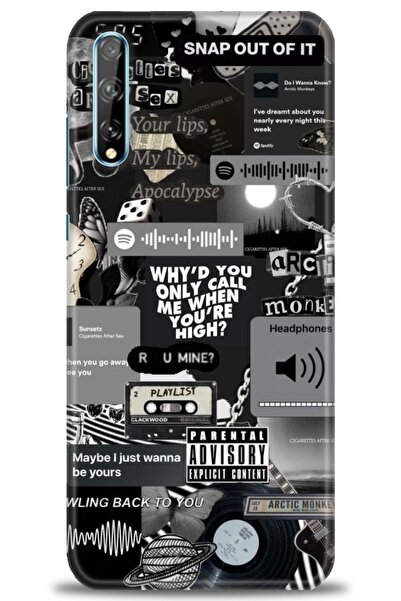 Rulet Aksesuar غطاء متوافق مع هاتف هواوي بي سمارت اس اتش دي مطبوع - غطاء سيلي...