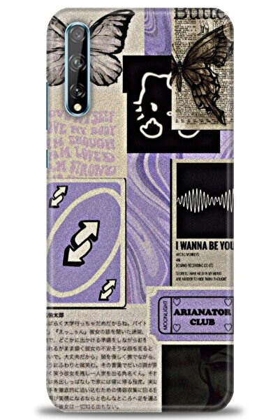 Rulet Aksesuar غطاء متوافق مع هاتف هواوي بي سمارت اس اتش دي مطبوع - غطاء سيلي...