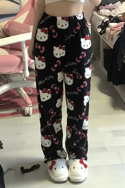 Karakedi Pijamale de pluș Hello Kitty negre