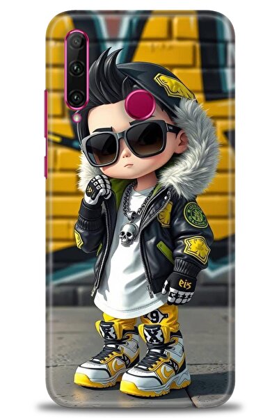 Rulet Aksesuar غطاء متوافق مع هاتف هواوي هونر 20 لايت HD مطبوع - غطاء سيليكون...