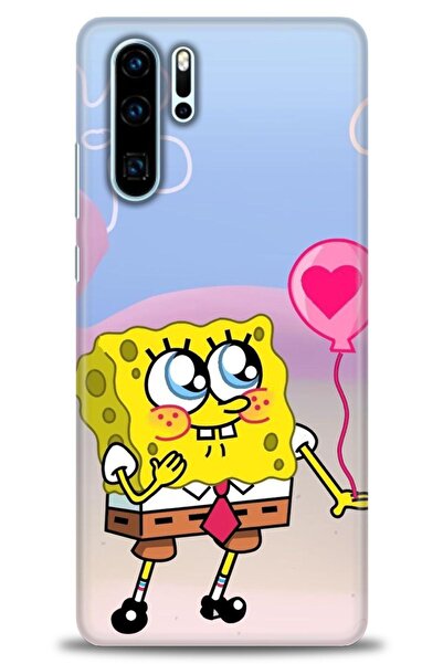 Rulet Aksesuar غطاء متوافق مع هاتف هواوي P30 Pro HD مطبوع - غطاء سيليكون بتصم...