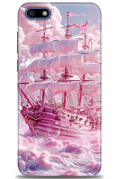 Rulet Aksesuar غطاء متوافق مع هاتف هواوي Y5 2018 HD مطبوع - غطاء سيليكون مصمم...