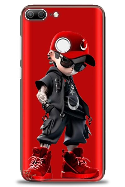 Rulet Aksesuar غطاء متوافق مع هاتف هواوي هونر 9 لايت HD مطبوع - غطاء سيليكون ...