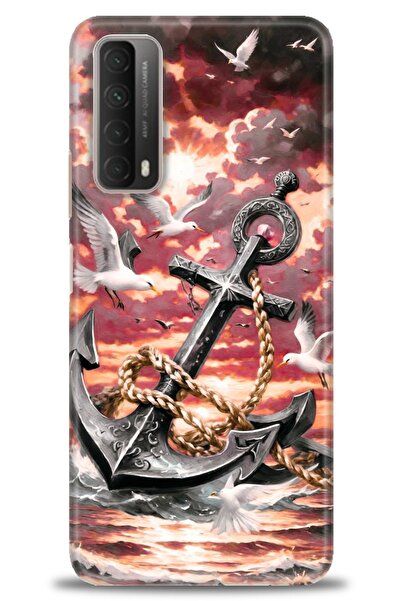 Rulet Aksesuar جراب متوافق مع هاتف هواوي بي سمارت 2021 + واقي شاشة سيراميك غي...