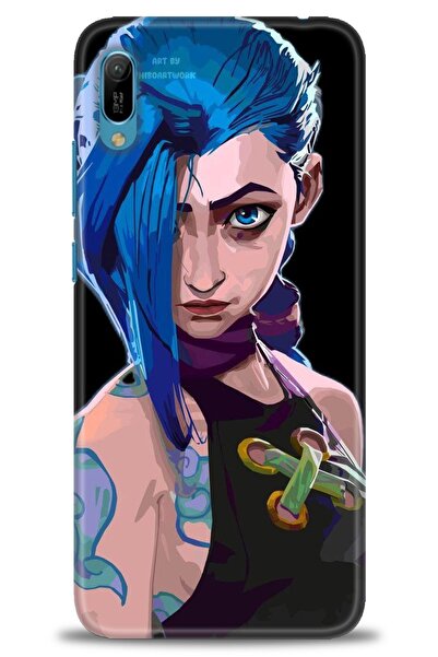 Rulet Aksesuar غطاء متوافق مع هاتف هواوي Y6 2019 HD مطبوع - غطاء سيليكون مصمم...