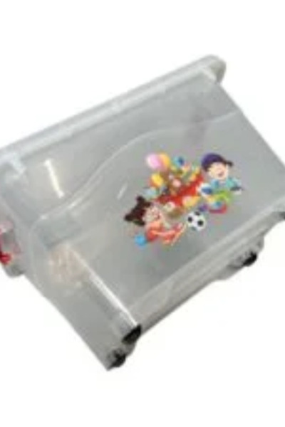 metalocasnice Plastic storage box with wheels and lid 50 liters