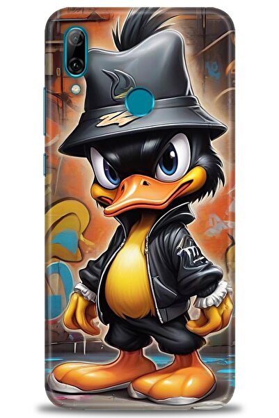 Rulet Aksesuar حافظة متوافقة مع هاتف هواوي بي سمارت 2019 HD مطبوع + واقي شاشة...