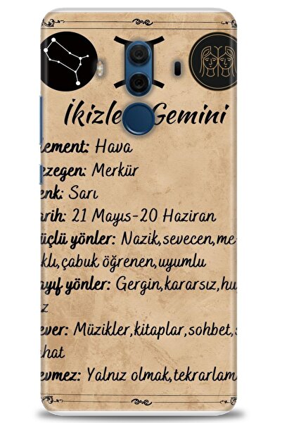 Rulet Aksesuar غطاء متوافق مع هاتف هواوي ميت 10 برو HD مطبوع - غطاء سيليكون م...