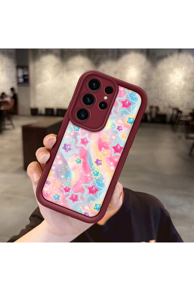 Hontinga حافظة هاتف ملونة من السيليكون متوافقة مع هاتف سامسونج جالاكسي S23 ال...