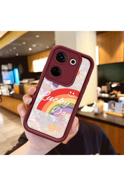 Hontinga حافظة هاتف ملونة مضادة للسقوط من مادة السيليكون المتوافقة مع تكنو كا...