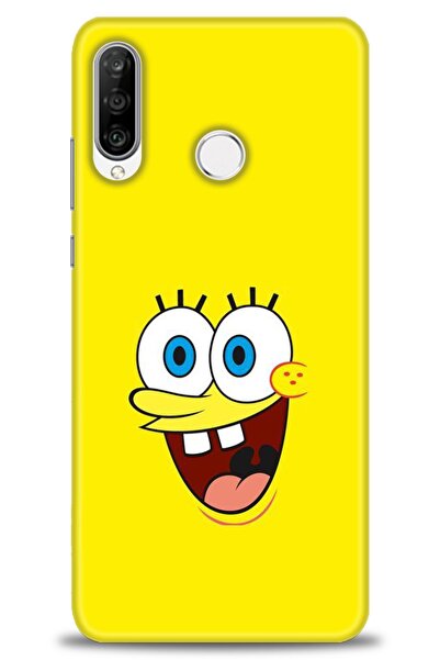 Rulet Aksesuar غطاء متوافق مع هاتف هواوي P30 لايت HD مطبوع - غطاء سيليكون بتص...