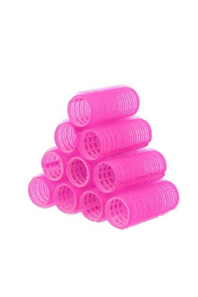 BUNCA Bonka 24-Piece Curling Set with Metal Clips for Long, Medium, Short, Thick, and Thin Hair (Pink)